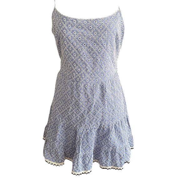 NWT Speechless Blue Eyelet Floral Sequins Spaghetti Strap Sundress Womens XL - Picture 1 of 7